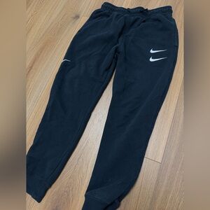 Nike Black Sweatpants with White Swoosh